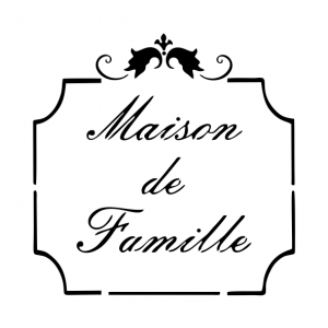 Pochoir,maison de famille hirondelle, blois, france, loir et cher, dumazel, carrée,