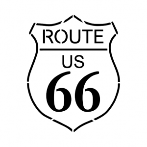 Pochoir route 66, amérique, usa, harley, dumazel, france, blois, loir et cher.