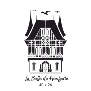 Pochoir Maison Normande grande taille 40 x 24