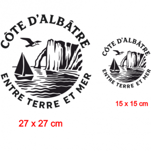 pochoir marin, cote d'opale, normandie, etretat, dumazel duMazel du mazel, made in france, fait