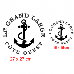 pochoir nautical, ancre, côte ouest, fait main, made in france, du mazel dumazel