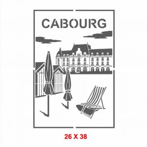 Pochoir affiche Cabourg