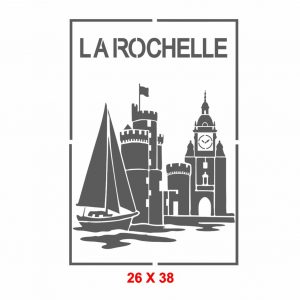Pochoir affiche La Rochelle