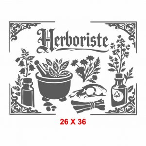 Pochoir Herboriste hori