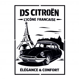 Pochoir affiche "La DS Citroën"