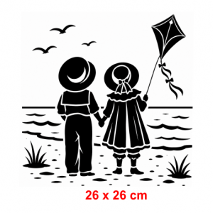 Pochoir Les enfants A3