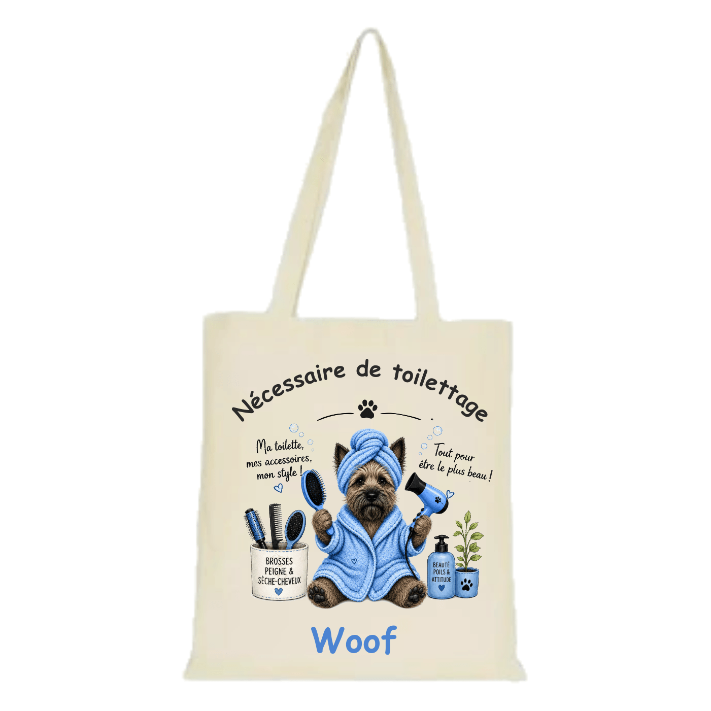 Tote bag bleu Cairn