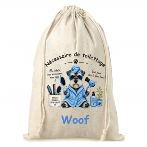 Pochon bleu Schnauzer