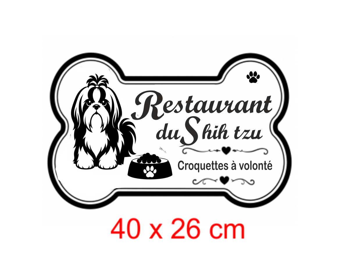 Pochoir Woof Shih tzu Restaurant