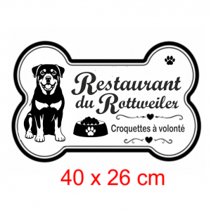 Pochoir woof Rottweiler Restaurant