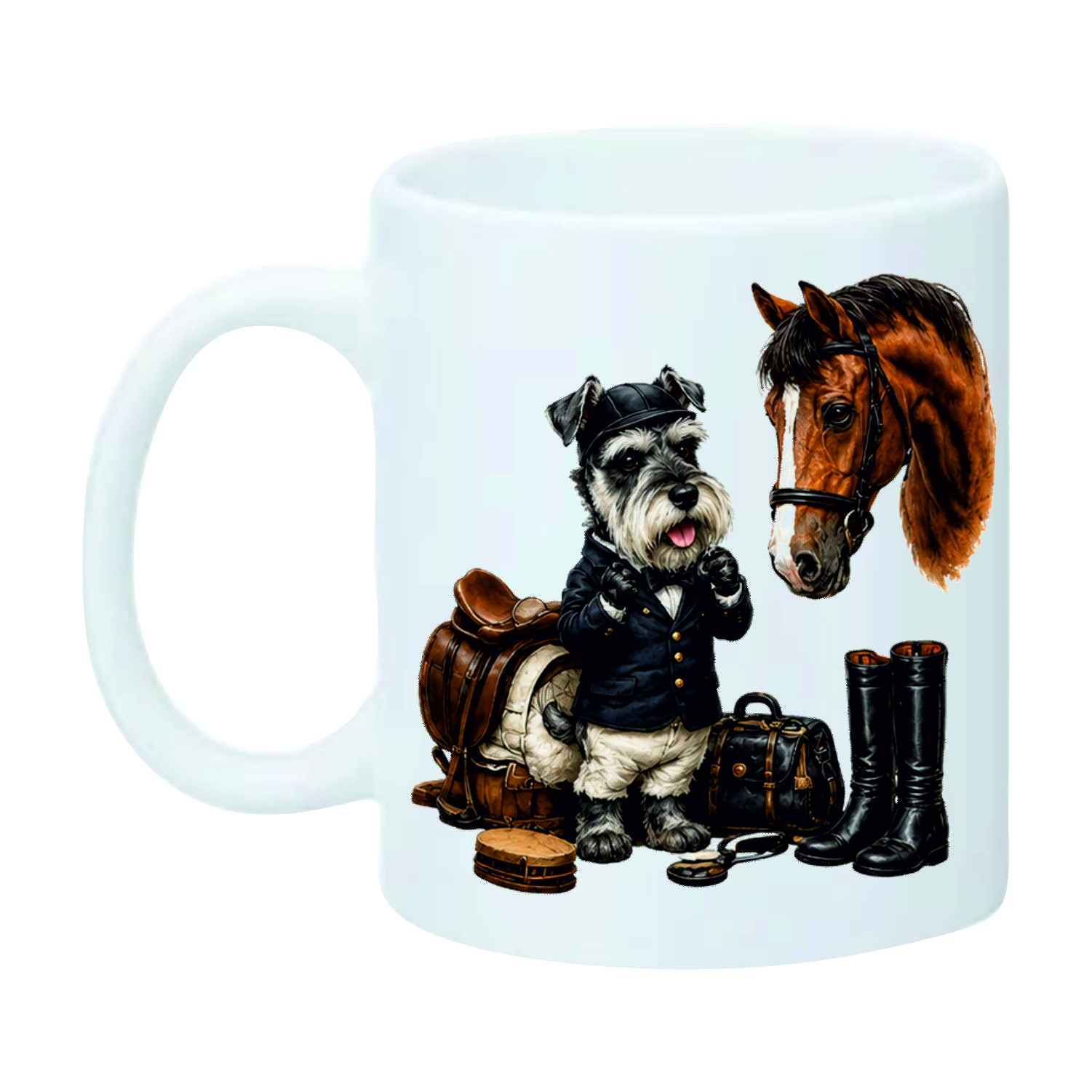 Mug Schnauzer l'Equitation – vue 2