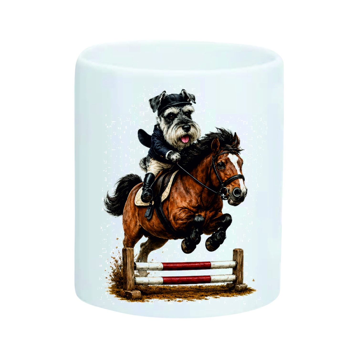 Mug Schnauzer l'Equitation – vue 3