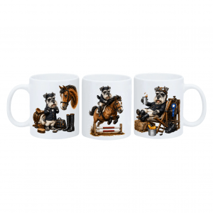 Mug Schnauzer l'Equitation