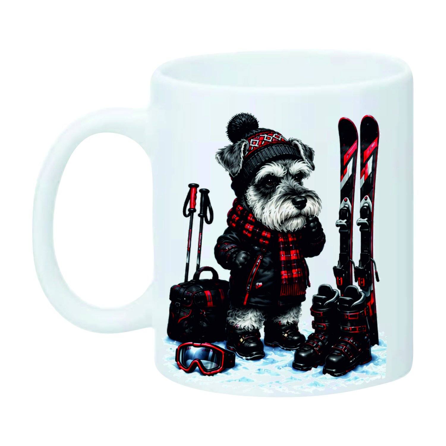 Mug Schnauzer le ski – vue 2