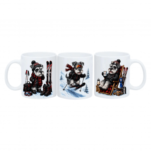 Mug Schnauzer le ski