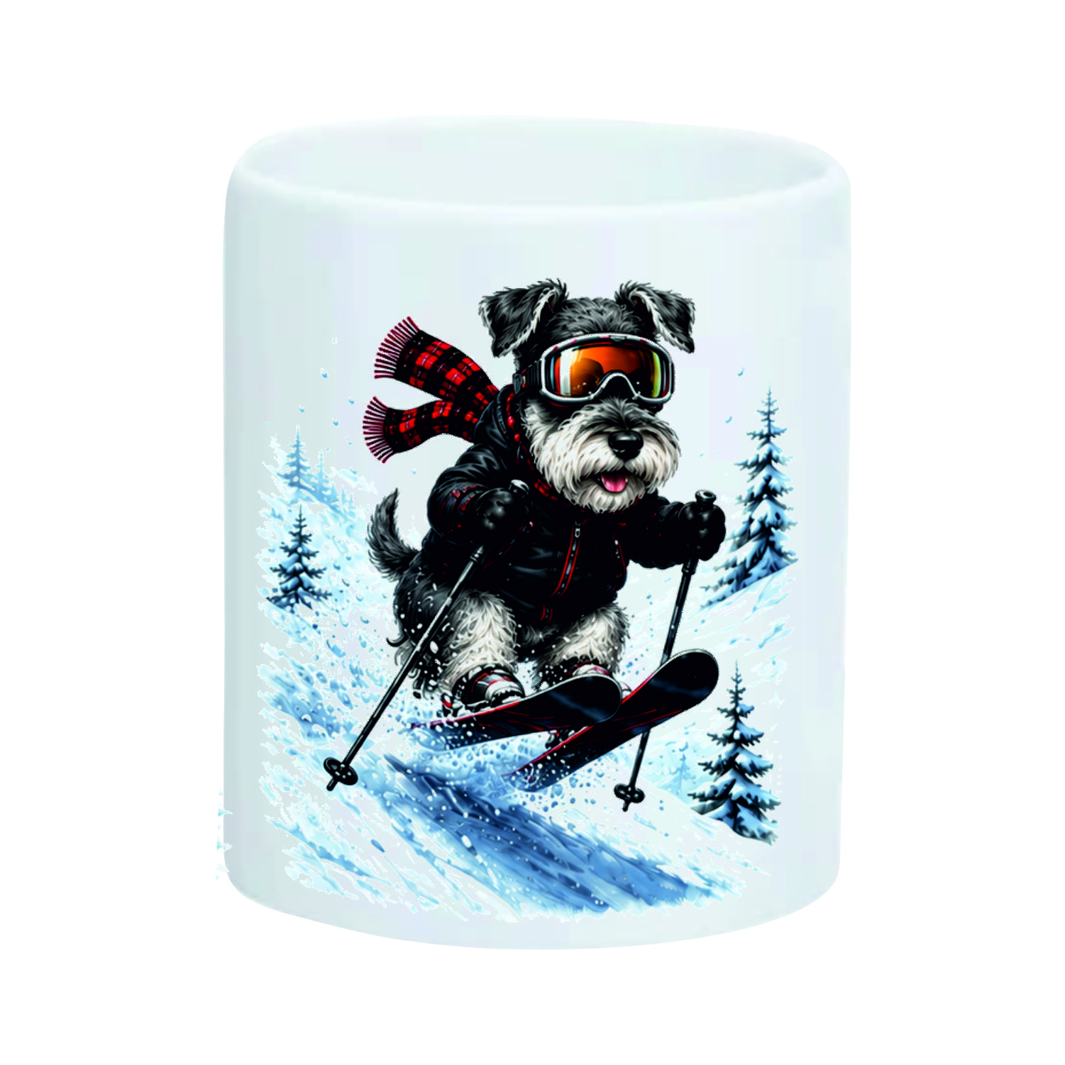 Mug Schnauzer le ski – vue 3