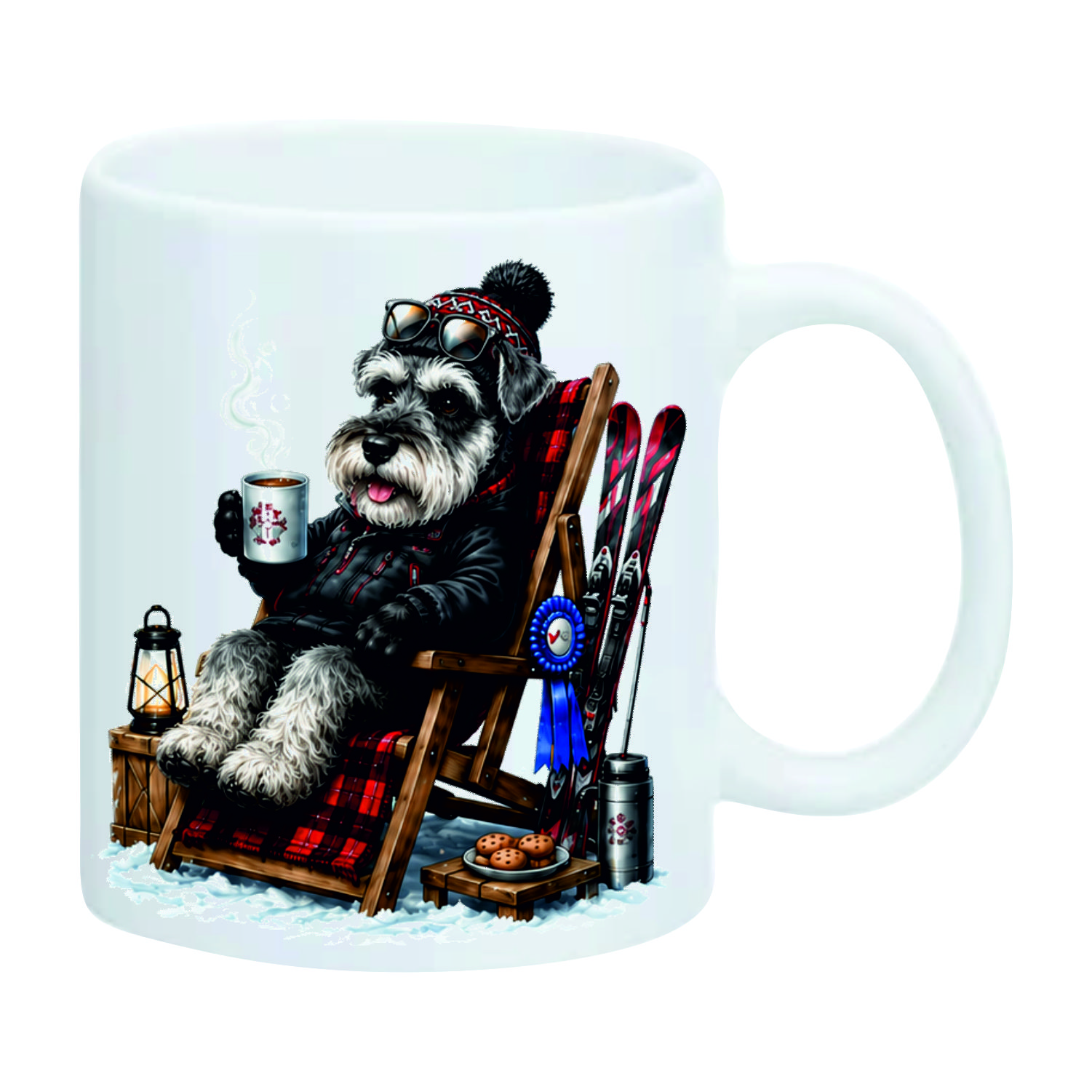 Mug Schnauzer le ski – vue 4
