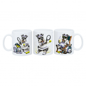 Mug Schnauzer le Tennis
