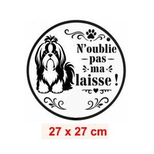 Pochoir Woof Shih tzu Laisse