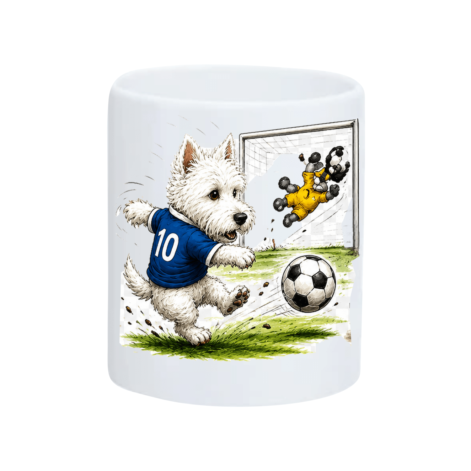 Mug Westie le Football – vue 3