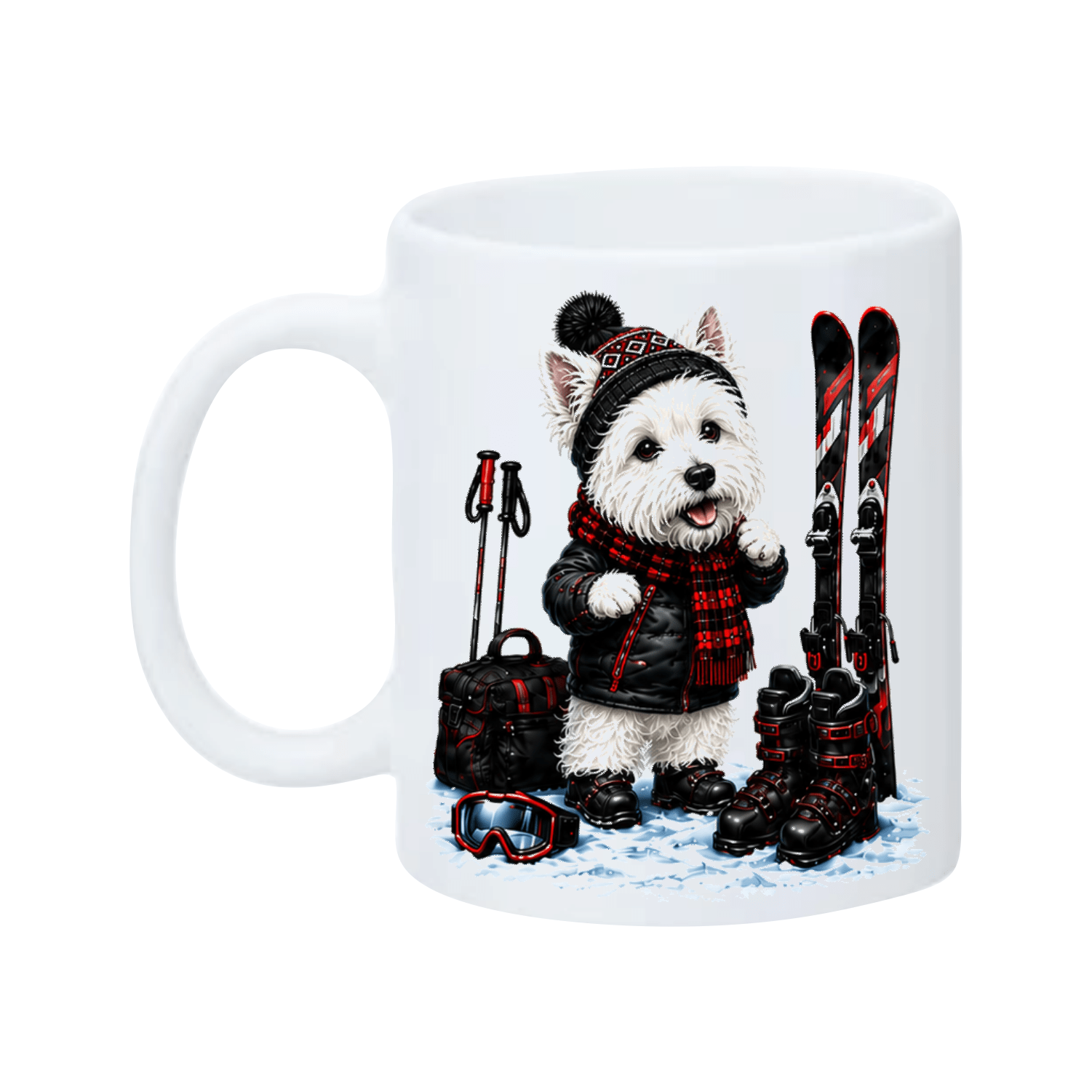Mug Westie le Ski – vue 2
