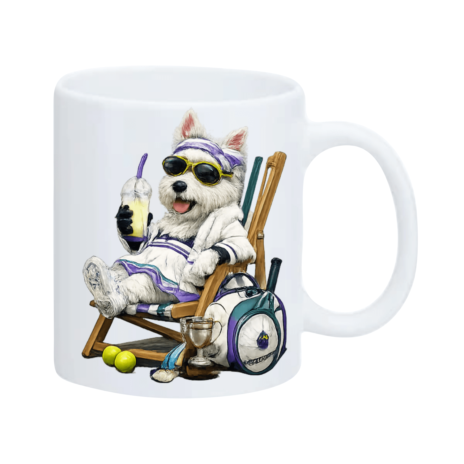 Mug Westie le Tennis – vue 4