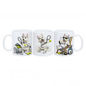 Mug Westie le Tennis