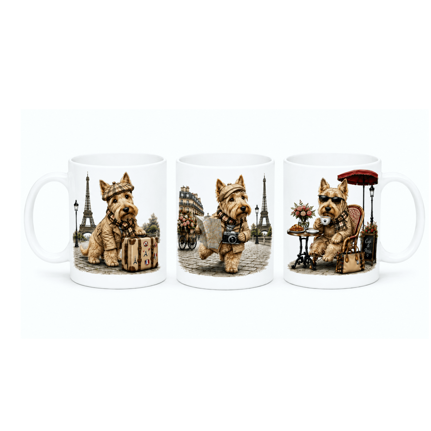 Mug Scottish froment Paris personnalisable ou pas