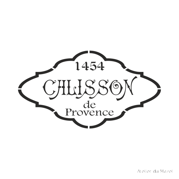 pochoir calisson de provence, dumazel, france, blois, loir et cher, confiserie, terroir de provence.