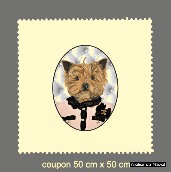 chien Rose, coupon chaise, chien, dumazel, dumasel, haute couture, createur