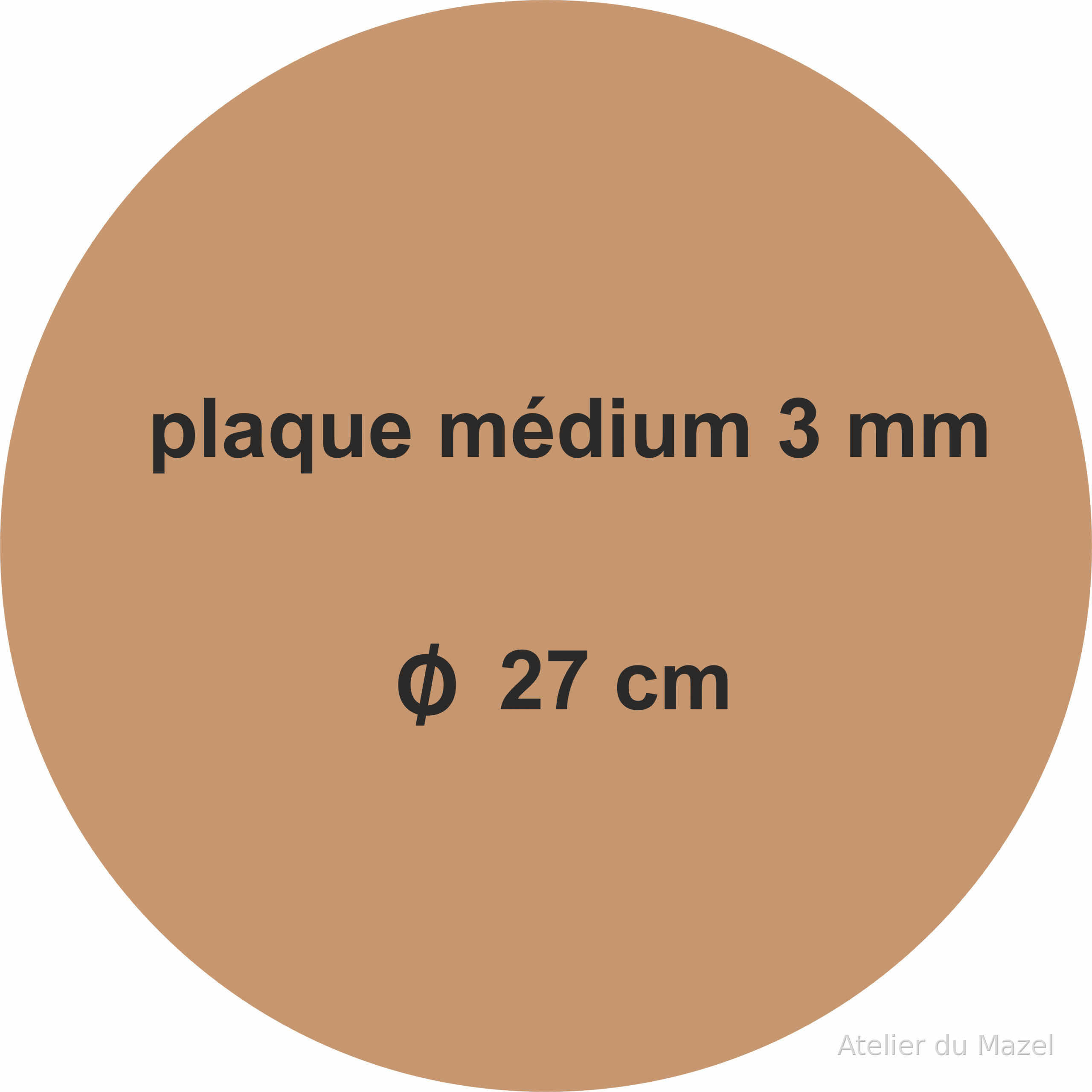 Plaque bois pour panneau de ski
