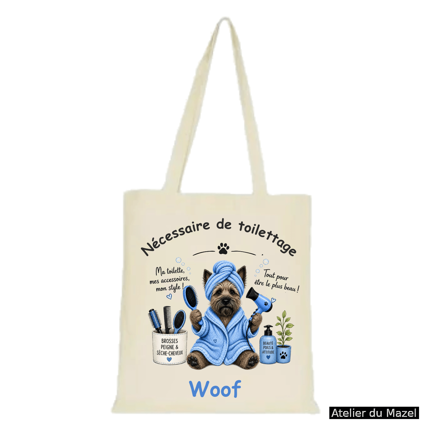 Tote bag bleu Cairn
