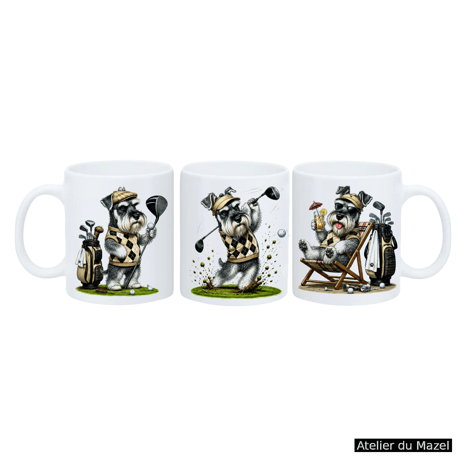Mug Schnauzer le Golf