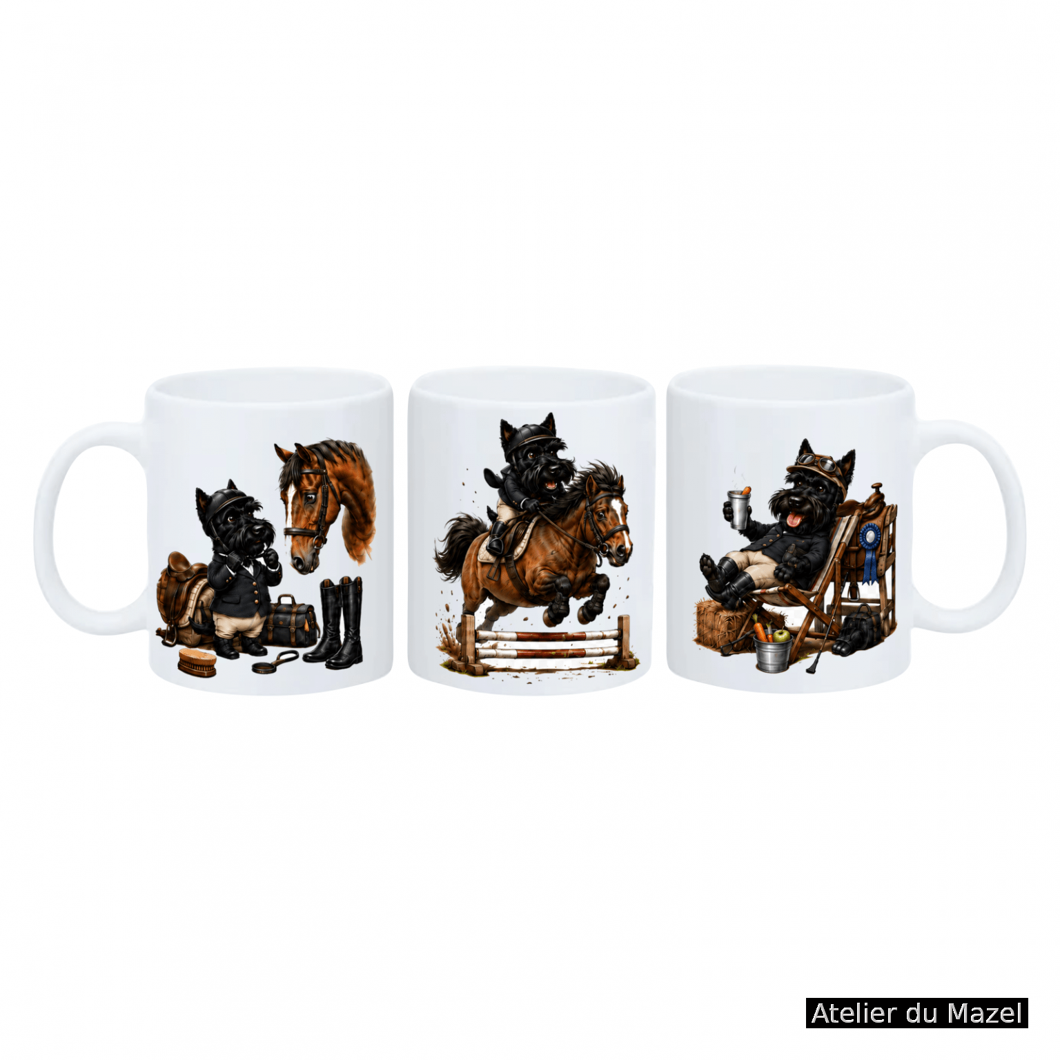 Mug Scottie l'Equitaion