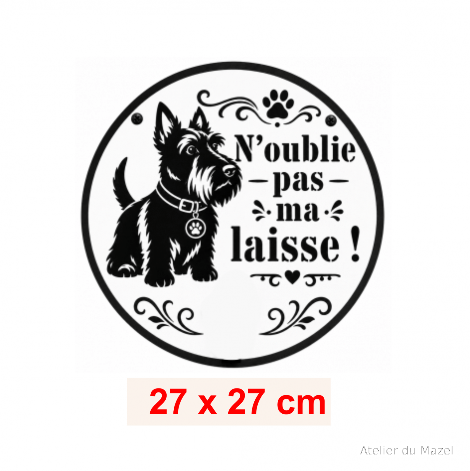 Pochoir woof La laisse