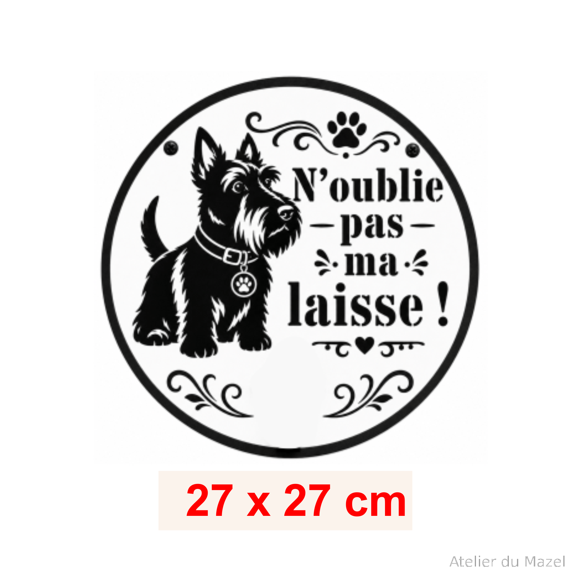 Pochoir woof La laisse