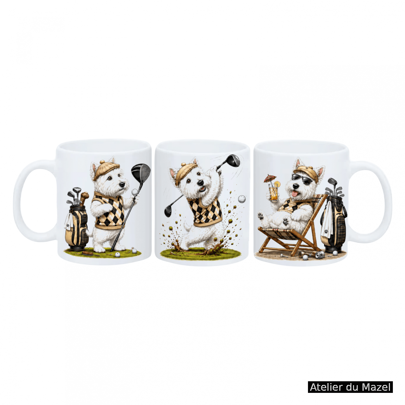 Mug Westie le Golf