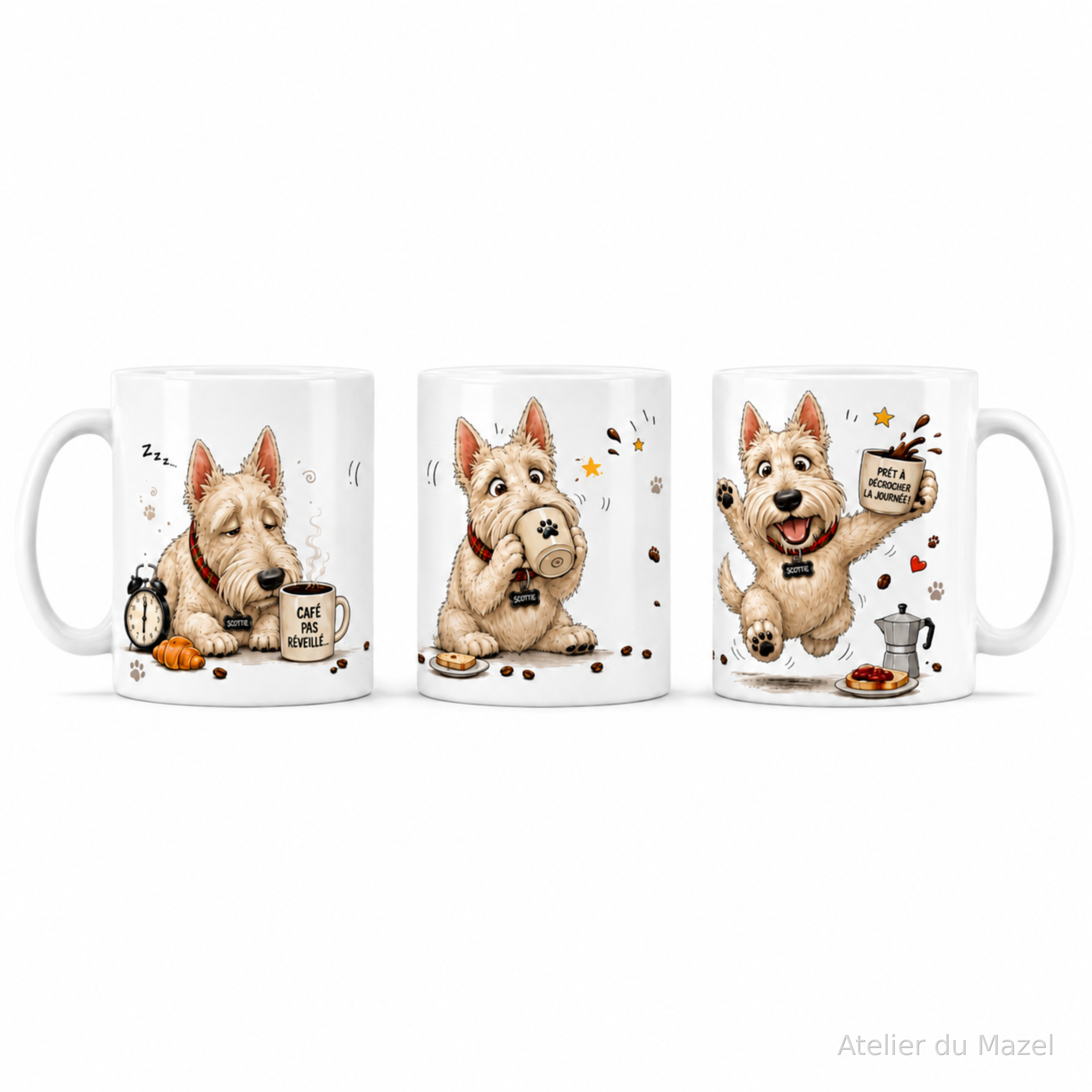 Mug Scottish froment café du matin, personnalisable ou pas