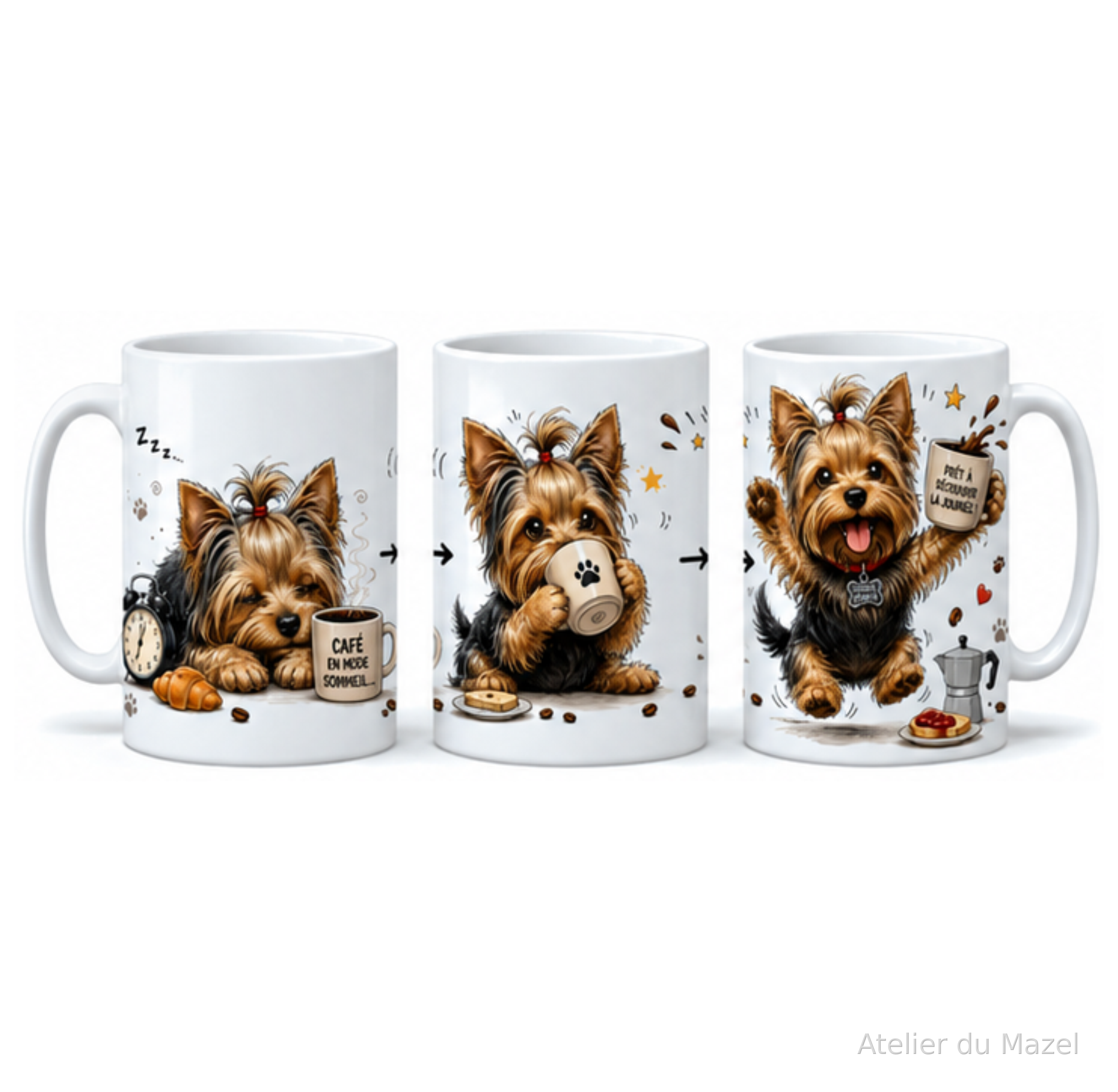 Mug Yorshire café du matin ,personnalisable ou pas